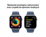 APPLE Watch 10 GPS + Cellular 46mm koperta z aluminium (srebrny) + pasek sportowy rozmiar S/M (denim) - 1278180 - zdjęcie 4